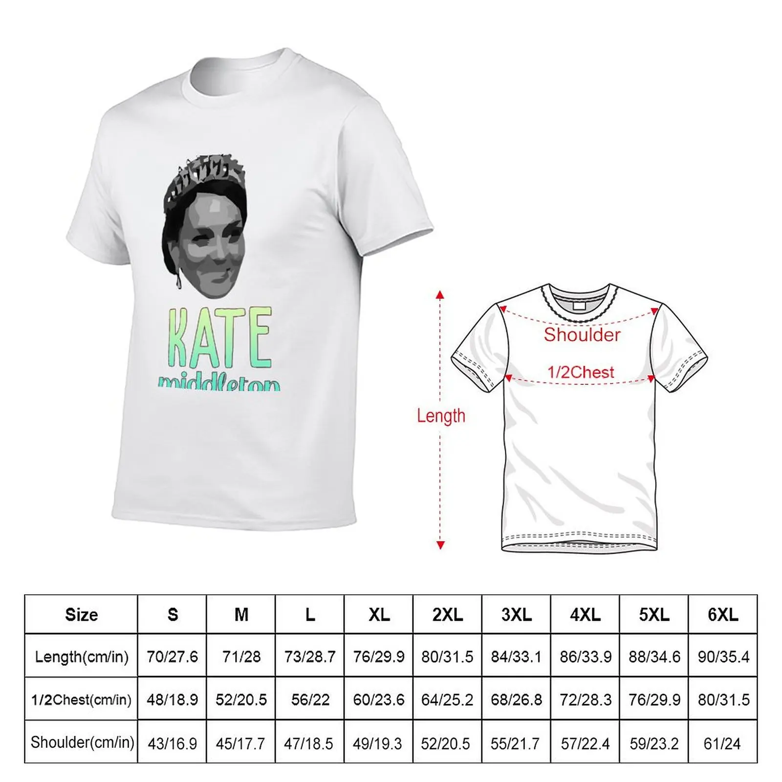 Kate Middleton Fan Art T-Shirt t shirt for man anime tshirt T-Shirt