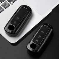 ABS Carbon Fiber Style Car Key Case Cover For Mazda 2 3 5 6 BL BM GJ Atenza Axela Demio CX-3 CX3 CX-5 CX5 CX7 CX-9 CX8 Keychain