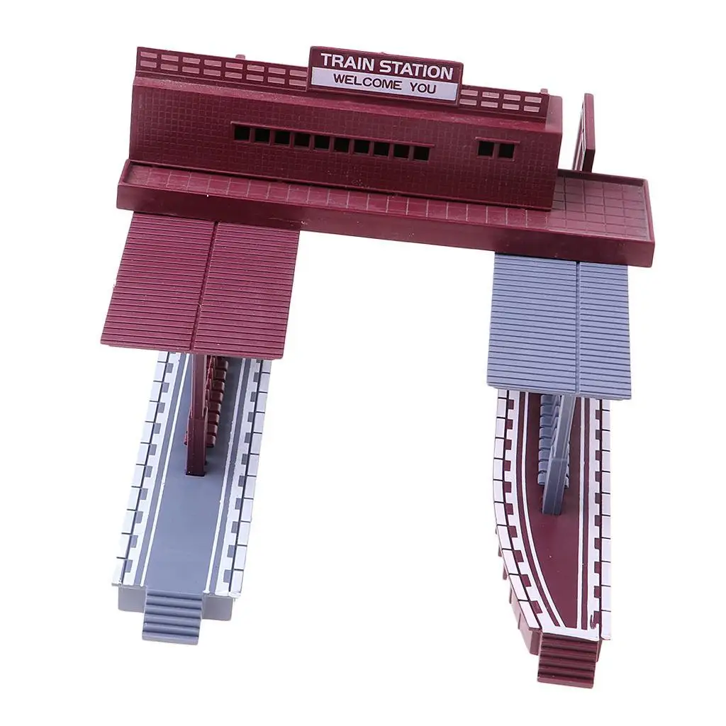1/87 مقياس محطة القطار منصة أطقم منمذجة لملحقات تخطيط طاولة الرمل