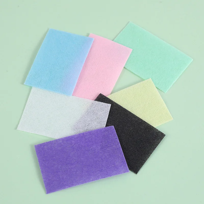 1000 Stücke Bunte Harte Fusselfreie Nageltücher Dicke Saugfähige Gelpoliermittel Entfernung Wattepads Nagelzubehör Für Zuhause Salon Maniküre