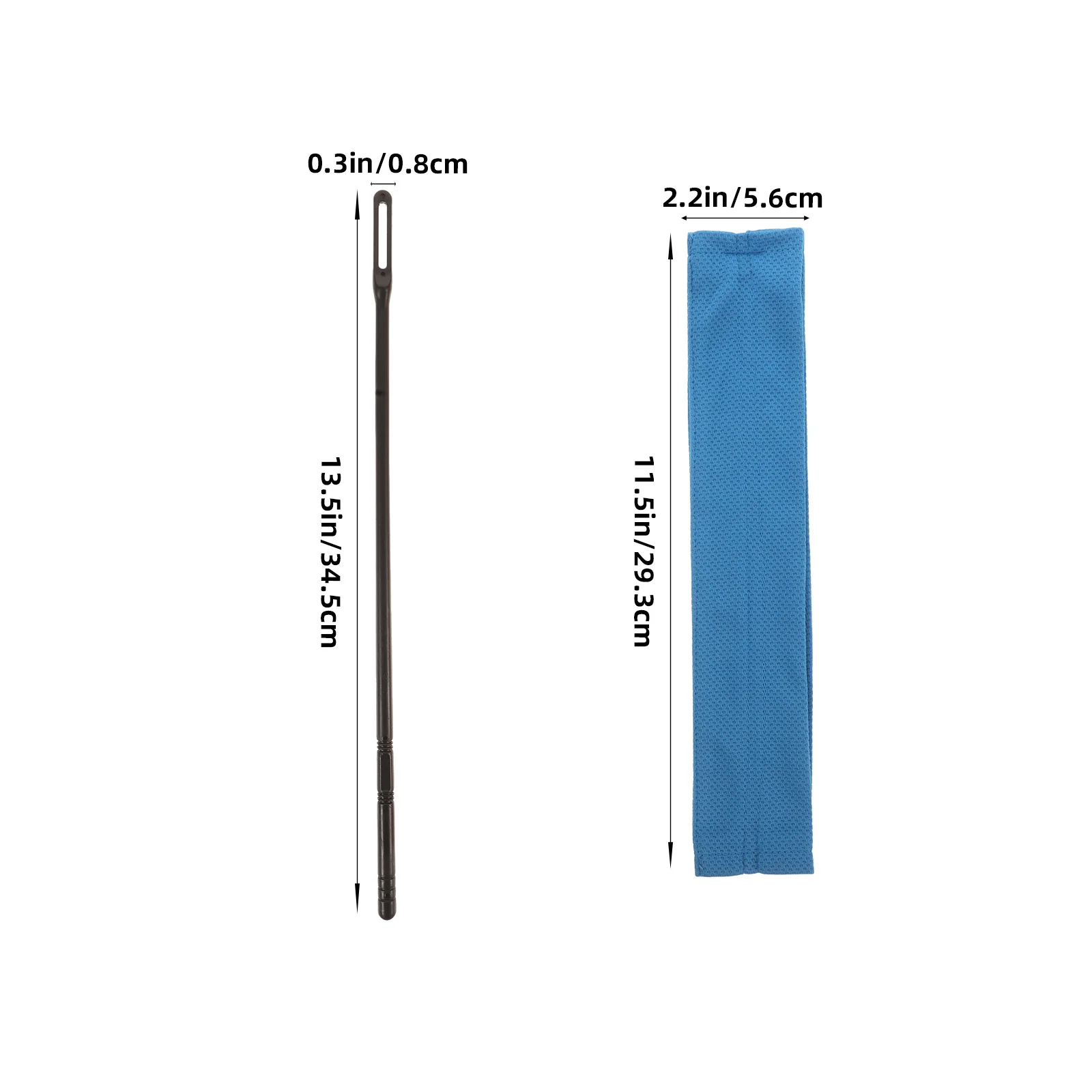 Acessórios para flauta pano de limpeza com haste especializada costurada eficiente limpeza pano de limpeza para instrumentos musicais