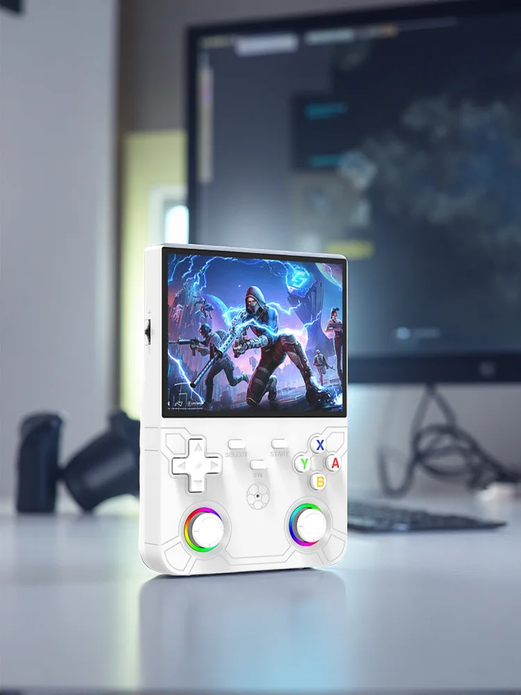 New R36 Ultra X Handheld Retro Video Game Console IPS Screen 128GB