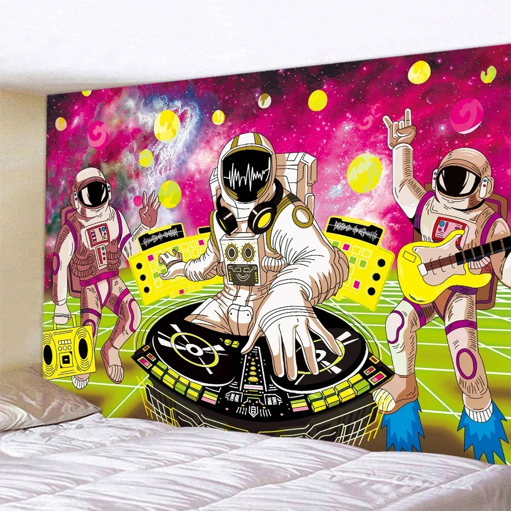 Space Astronaut Wall -mounted psychedelic scene home decoration tapestry hippie noshian bedroom wall decoration