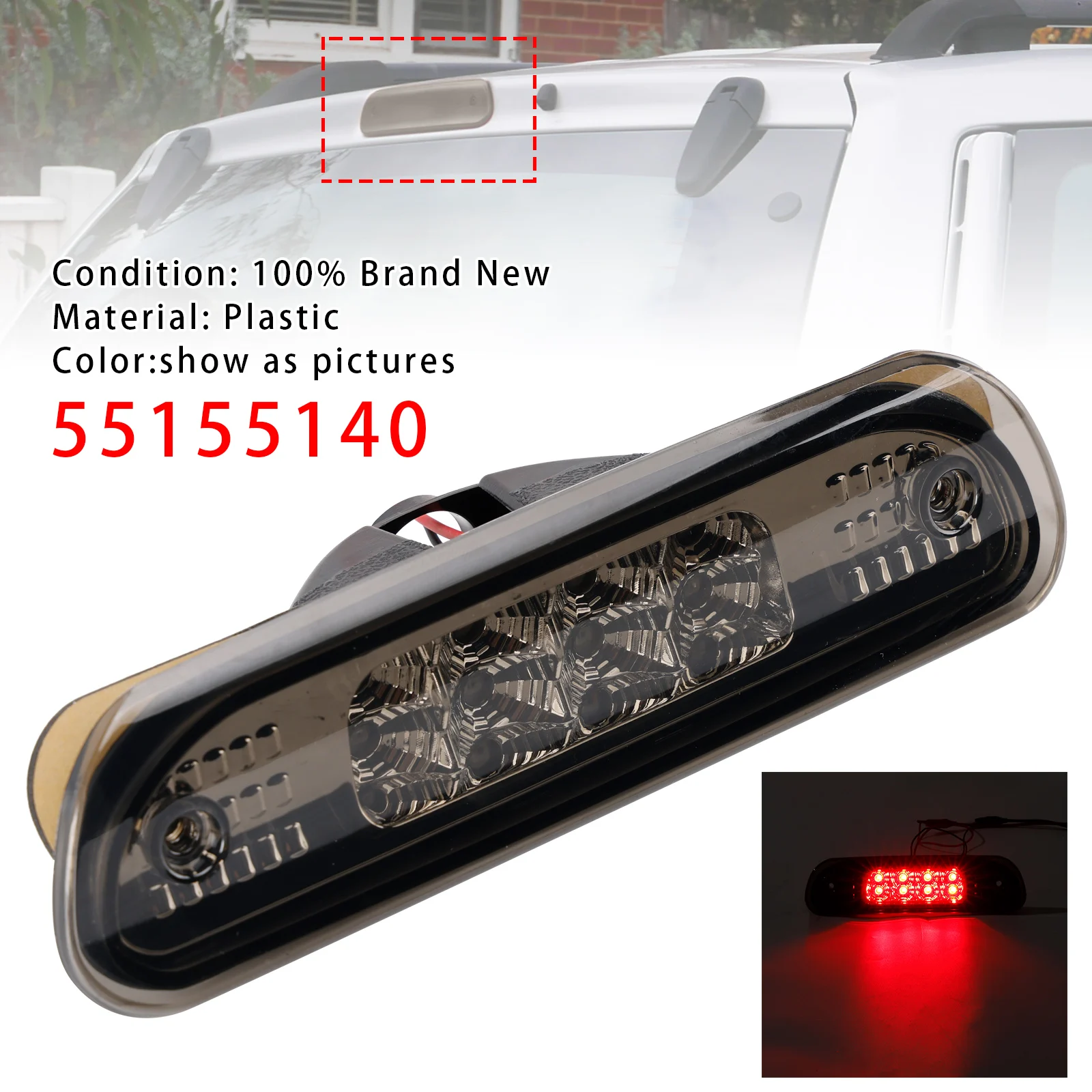 

Светодиодный третий стоп-сигнал Artudatech 55155140 для Jeep Grand Cherokee 1999 2000 2001 2002 2003 2004, дымчатые автомобильные аксессуары