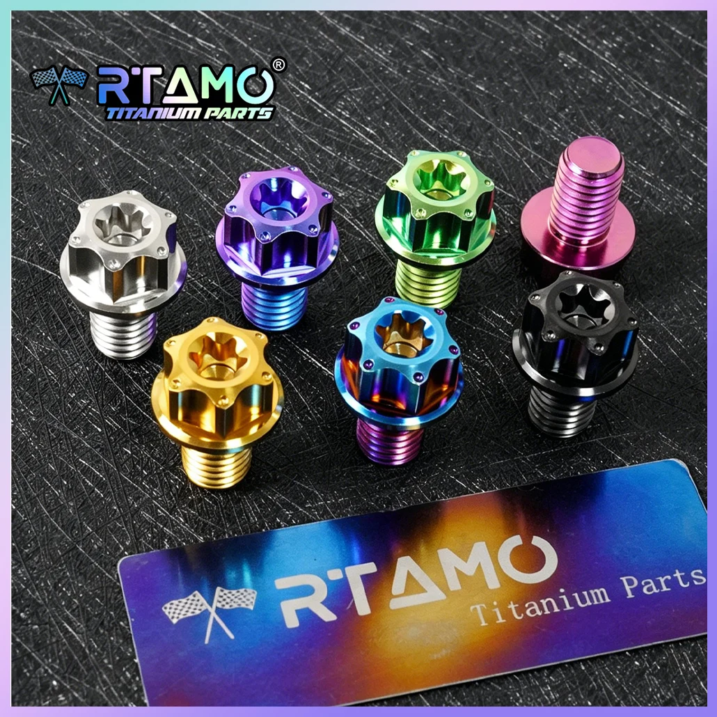 RTAMO Titanium Bolts M10X15X1.5 Pitch Rearview Mirror Screw Right Thread for BMW R NineT /R1300GS