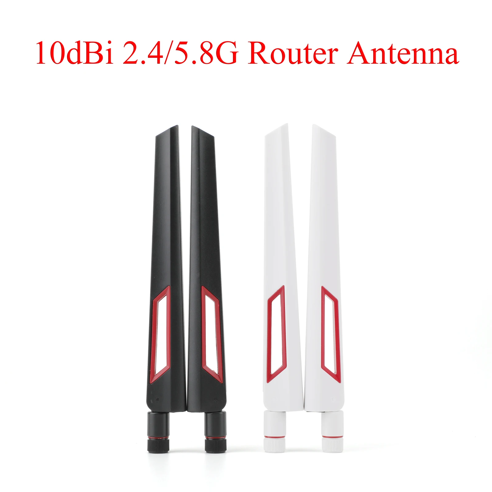 

4PCS 2.4G/5.8G 10dBi Dual-band WiFi Antenna SMA/RP-SMA Male 2400-5900Mhz For Computer Network Card WLAN Router For ASUS Router