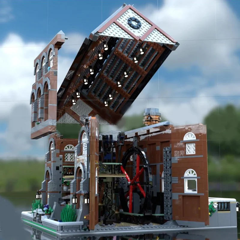 4011 Stück MOC The PumpHouse Bausteine Geburtstag Montieren Lösen Sie das Problem auf Kreativität Teenager Weihnachtsspielzeug Geschenk