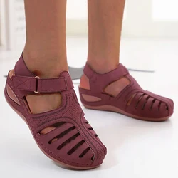 Women Sandals 2024 Summer Shoes For Women Summer Sandals With Heels Comfortable Elegant Woman Heeled Shoes Low Heel Footwear