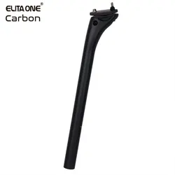 ELITA ONE-tija de sillín de carbono para bicicleta de montaña y carretera, poste de sillín Offset de 20mm de longitud, 25,4-27,2mm, 30,9, 31,6, 350mm