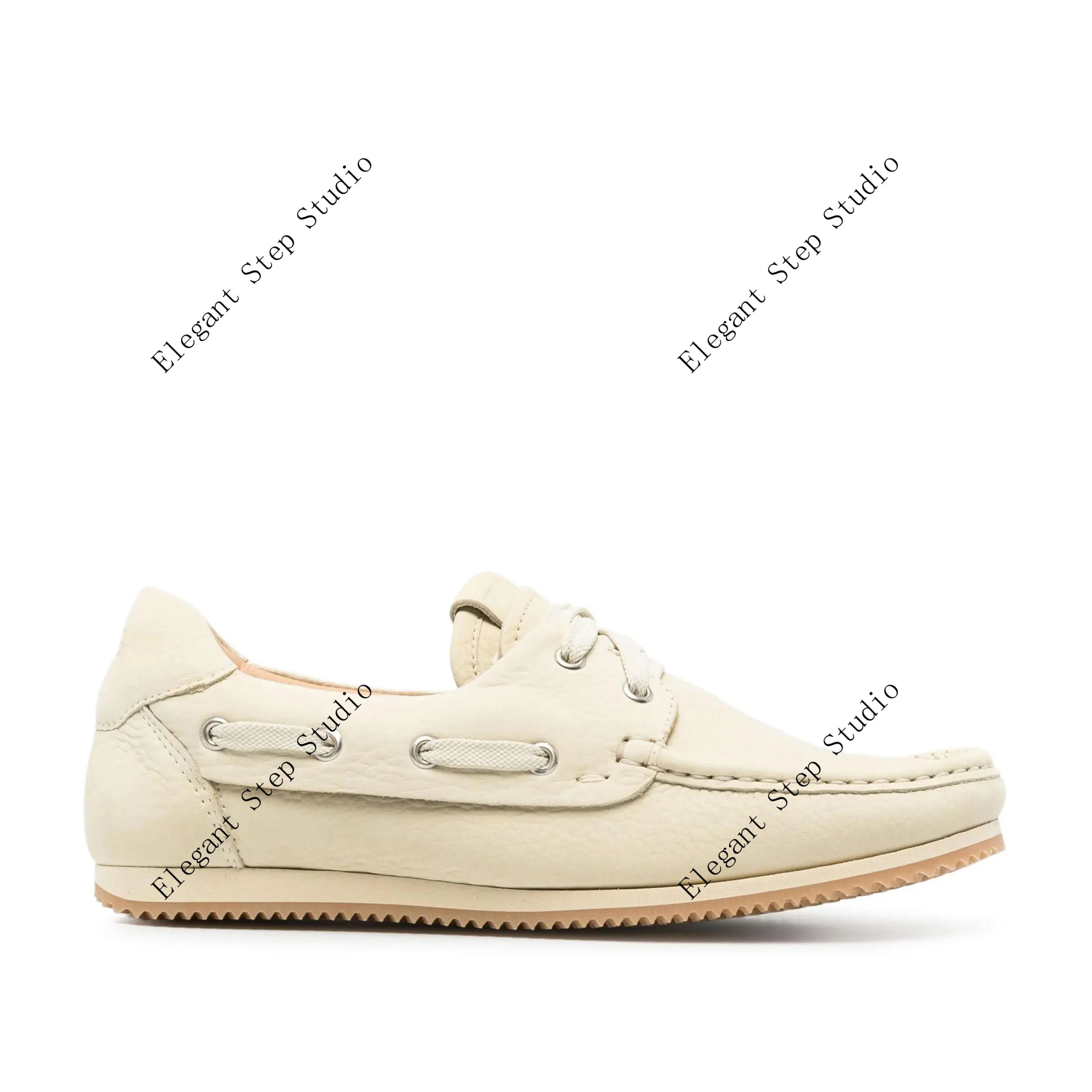 

Women's Shoes Les Batto Leather Suede Boat Loafers