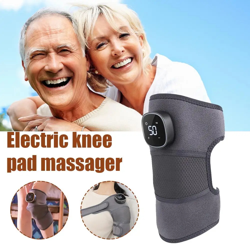 

Электрический наколенник-массажер с ЖК-цифровым дисплеем, беспроводной массажный инструмент для суставов, графеновая физиотерапия, вибрационный дизайн, простой в использовании