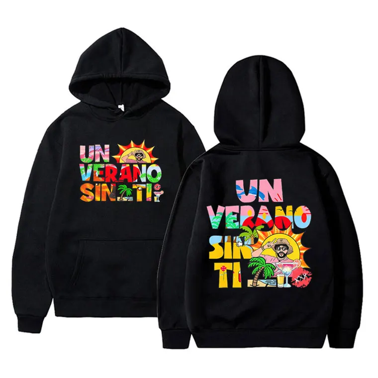 

Bad Bunny Hoodie Un Verano Sin Ti Graphic Pullover Hoodies Men Woman Fashion Hip Hop Oversized Streetwear Male Casual Sweatshirt