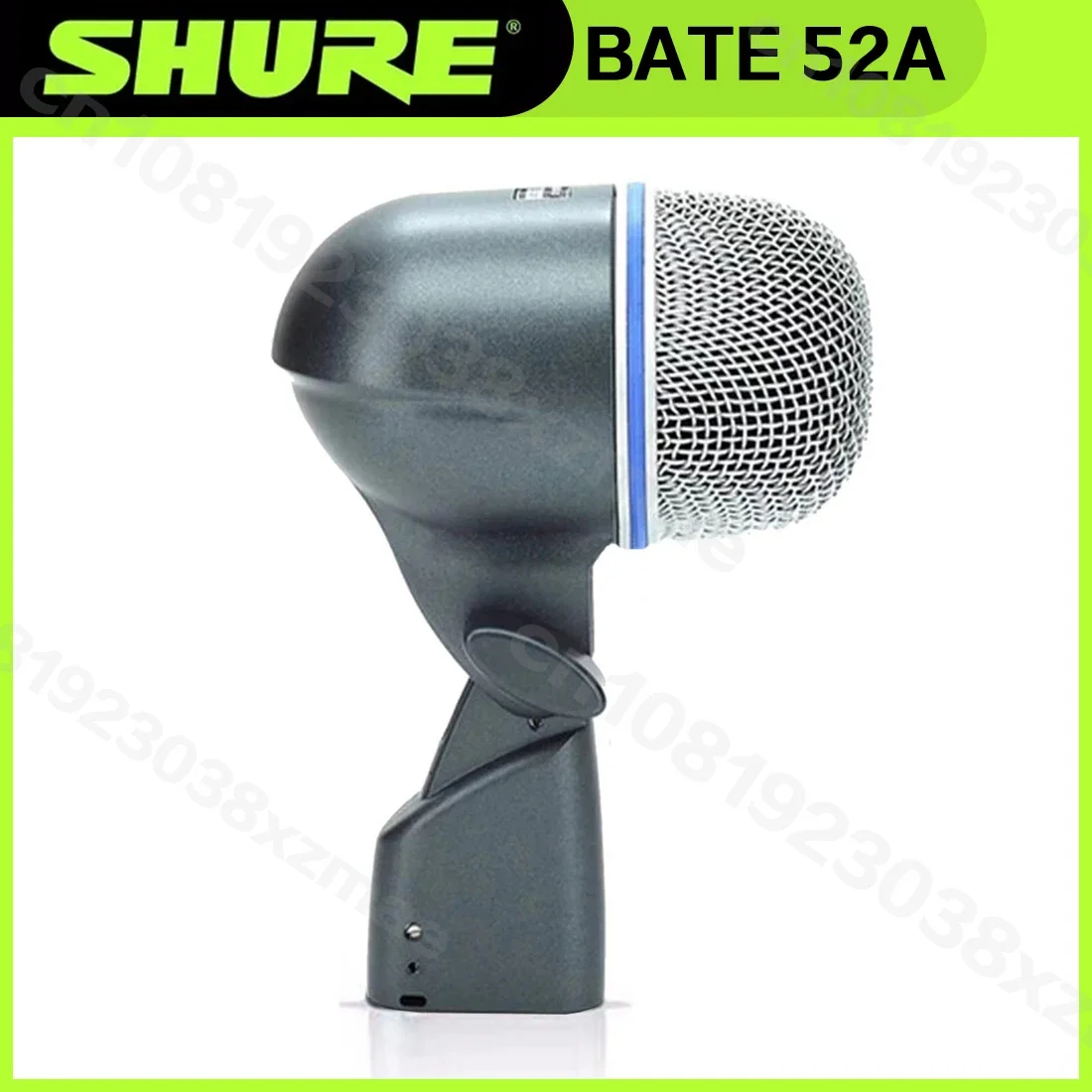 Shure BETA52A Professional Kick Drum Bass Instrument Microphone Stage Performance Live Recording Dynamic Microphone