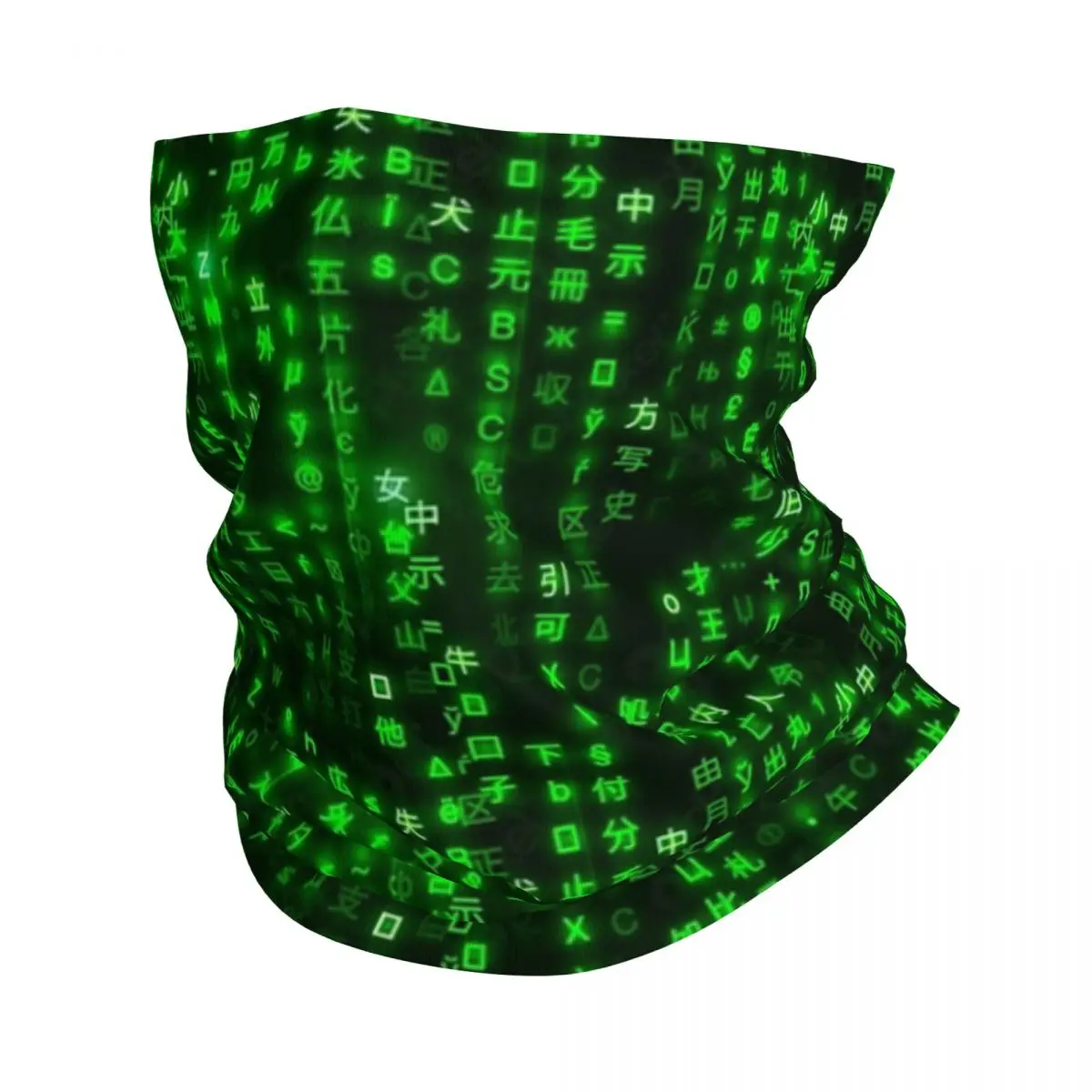 Matrix Bandana Neck Cover Printed Wrap Scarf Multi-use Balaclava Running For Men Women Adult Winter