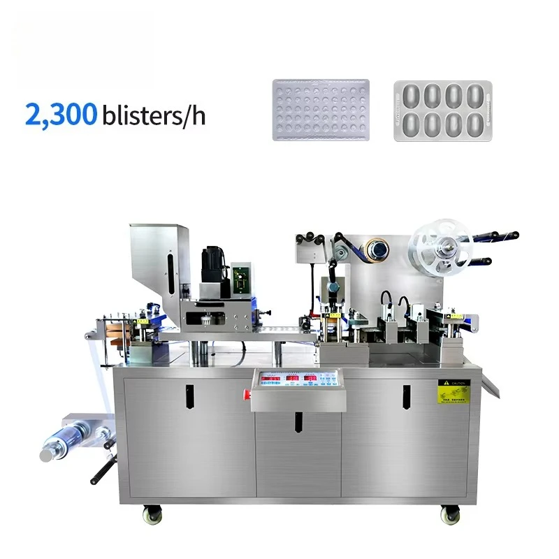 Automatic Small Mini Pvc Alu Alu Strip Pill Tablet Blister Packaging Machinery Gelatine Lab Blister Packing Machine