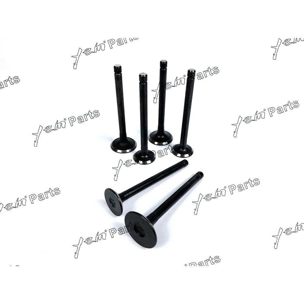 Hot Sell Engine Valve Set For Mitsubishi  K3D - Intake x3 + Exhaust x3 Engine Parts