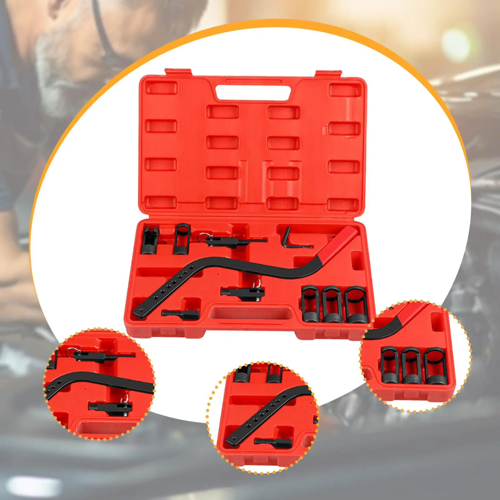 

Multi Specification Valve Seal Remover Tool Kit Convenient Storage for Automotive Engine Disassembly Tasks