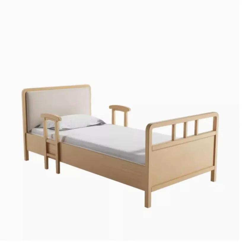 Wiejska wylęgowa z litego drewna dla seniorów Zestaw mebli do sypialni dla osób starszych do domów opieki dla osób starszych