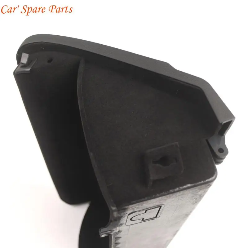 Y4UA Black Plastic Glove Compartment Door with Textured Front Face and Recessed Rectangular Closure, for Golf MK5, Golf MK6