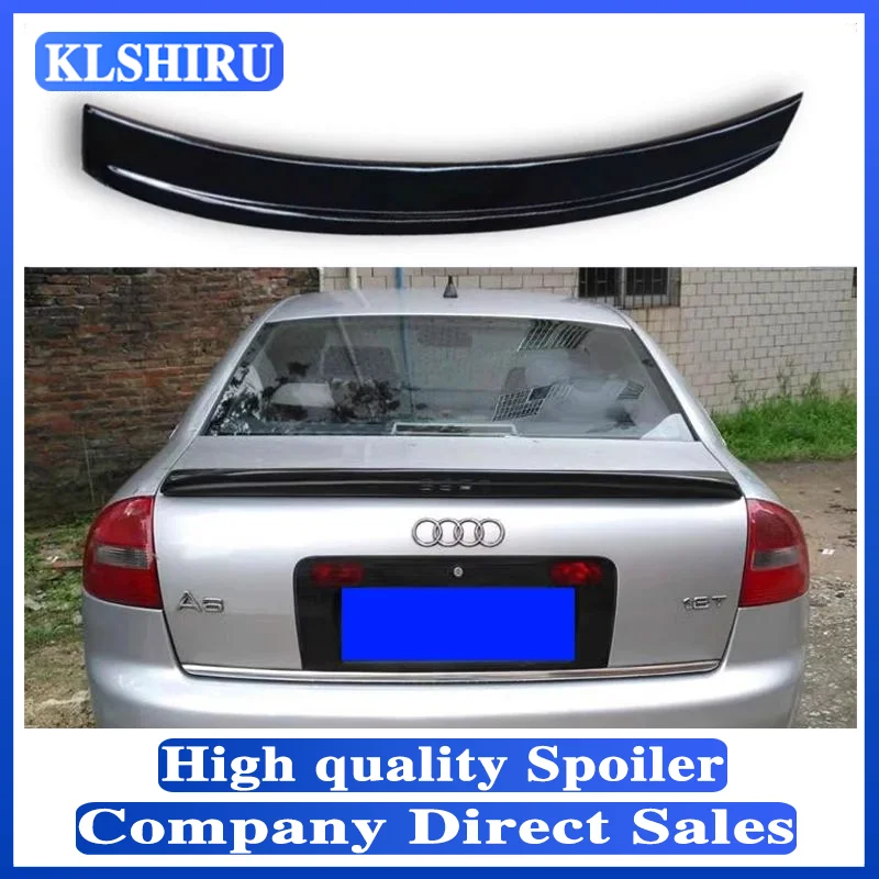 

YKSRDNF для Audi A6 C5 1998-2004 спойлер высокого качества из углеродного волокна для заднего багажника крыла автомобиля комплект аксессуаров