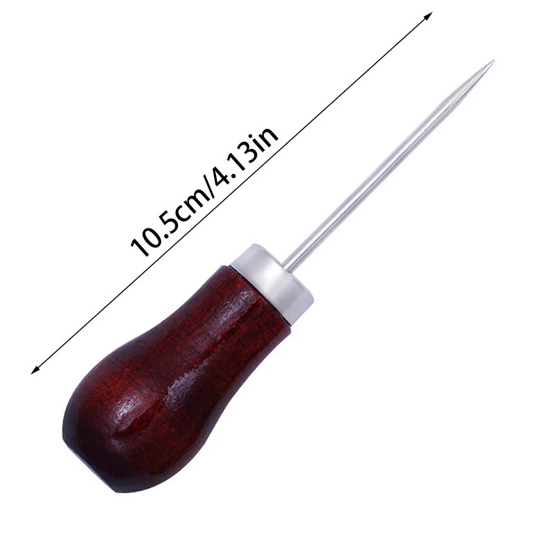 Jizlan 3-Piece Green Round Hole Cone Punch Needles - Hand Drills For Silicone Molds, Candle Wicks & Rug Punching DIY Crafts