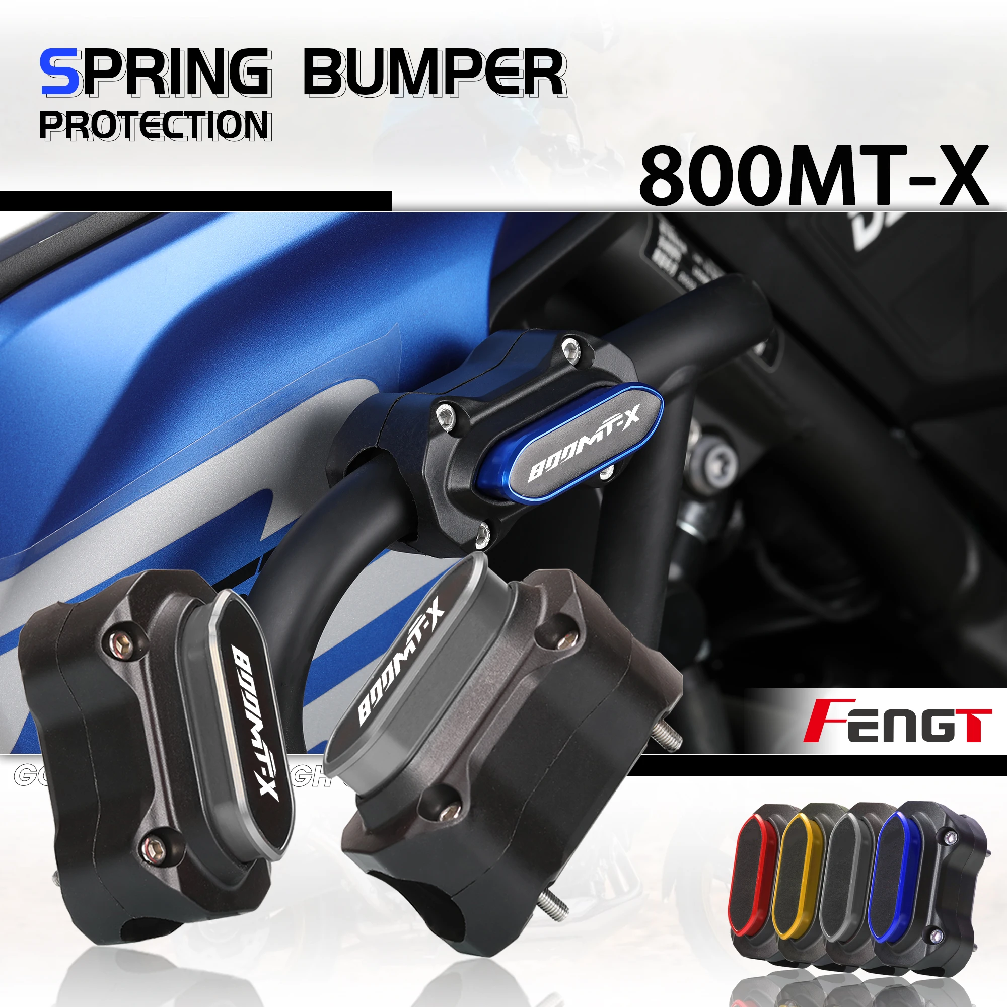 For CFMOTO 800MT-X 800MTX 2024 Accessories Bumper Spring Protection Block Engine Guard Crash Bar Cover MTX 800 Frame Guard