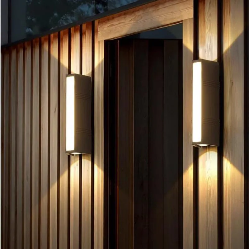 

Светодиодный настенный светильник вверх вниз, 10 Вт, настенный светильник для наружного сада, крыльца, настенный светильник