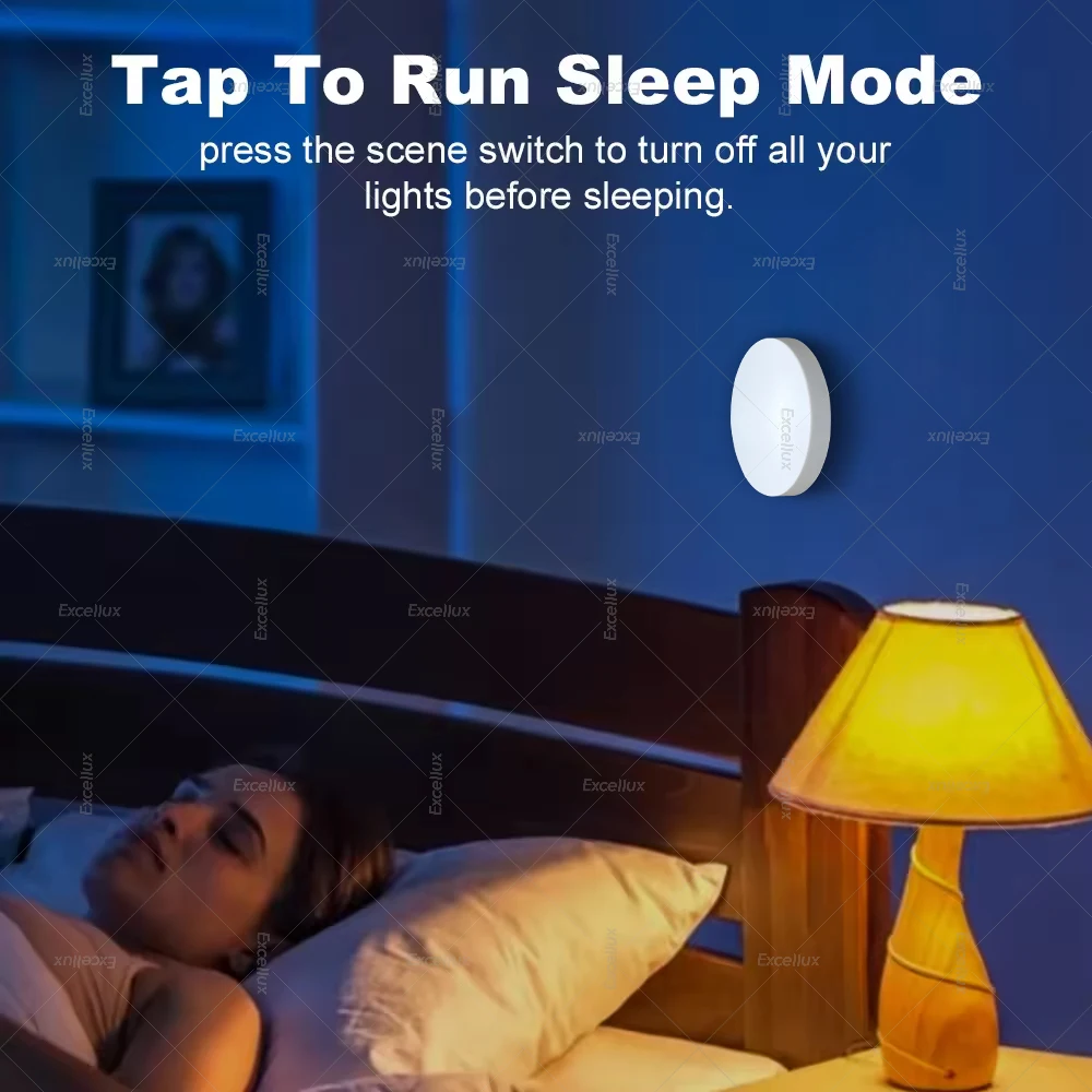 Zigbee Smart Wireless Button Switch Intelligent Scene Linkage Switch Smart Home Automation Support Home Assistant Zigbee 2mqtt