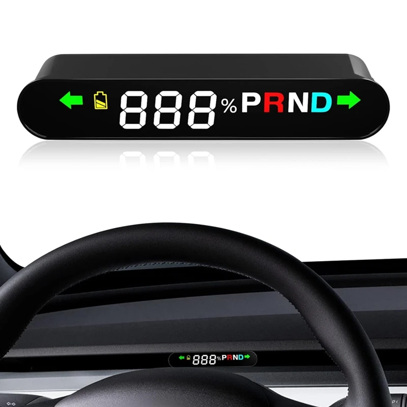 For Tesla Model 3 Model Y 2019-2022 RHD HUD Head Up Display, Dashboard  HUD with Display Speed, Gear, Turn Signals