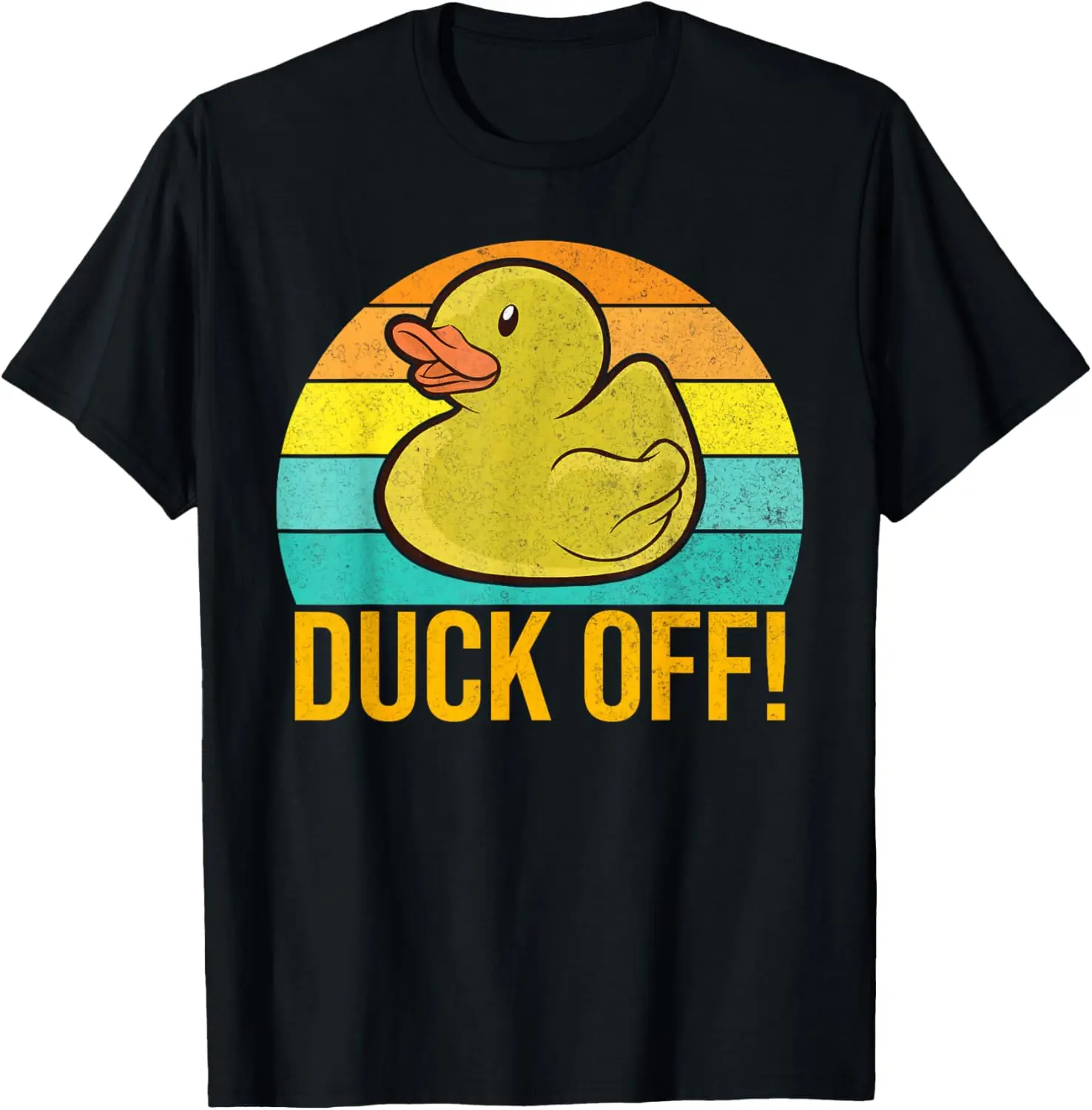 Off Funny Duck T-Shirt 100% Cotton Trendy Y2K Short-Sleeve Tee – Soft, Quick-Drying, & Moisture-Wicking; Ideal Sports Casual