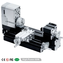 Mini Ganzmetall drehmaschine DIY Werkzeug Tisch Holz drehmaschine Holz bearbeitung für Hobby Leisten Bildung Modell herstellung AC110V-240V 36w