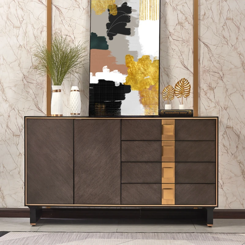 American-Style Entrance Cabinet Simple Decorative Living Room Locker