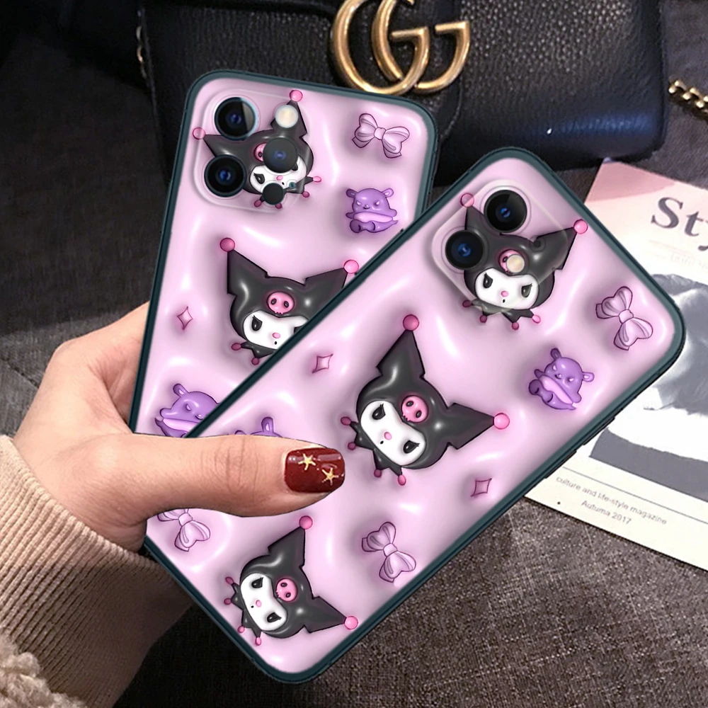 Z853D Kuromi Soft Case dla Samsung S9 S10E S10 Lite S20 Ultra S21S S21 Fe S22 S23 S30 Plus Note 10 20 M30S M21 M31 M51