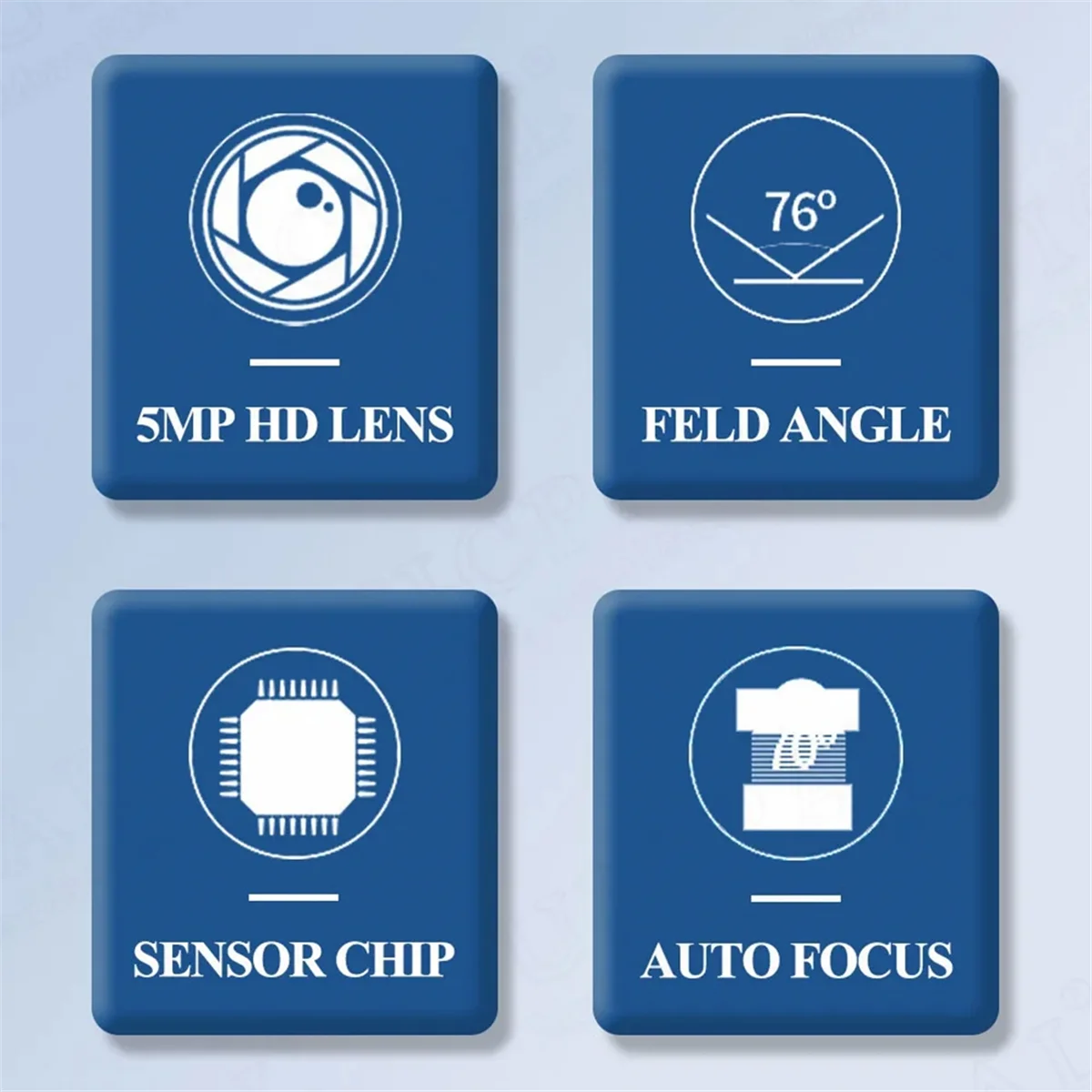 A65I GC5035 Modulo fotocamera USB HD 5MP per computer portatile Riconoscimento facciale con microfono a luce flash FF-76 gradi UVC OTG