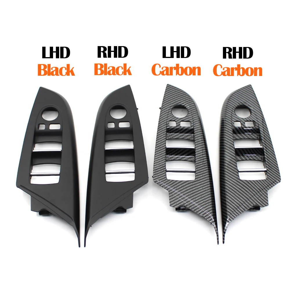 4PCS LHD RHD Car Interior Left Right Door Window Lifter Switch Outer Cover Panel Trim Replacement For BMW X3 F25 2011-2017