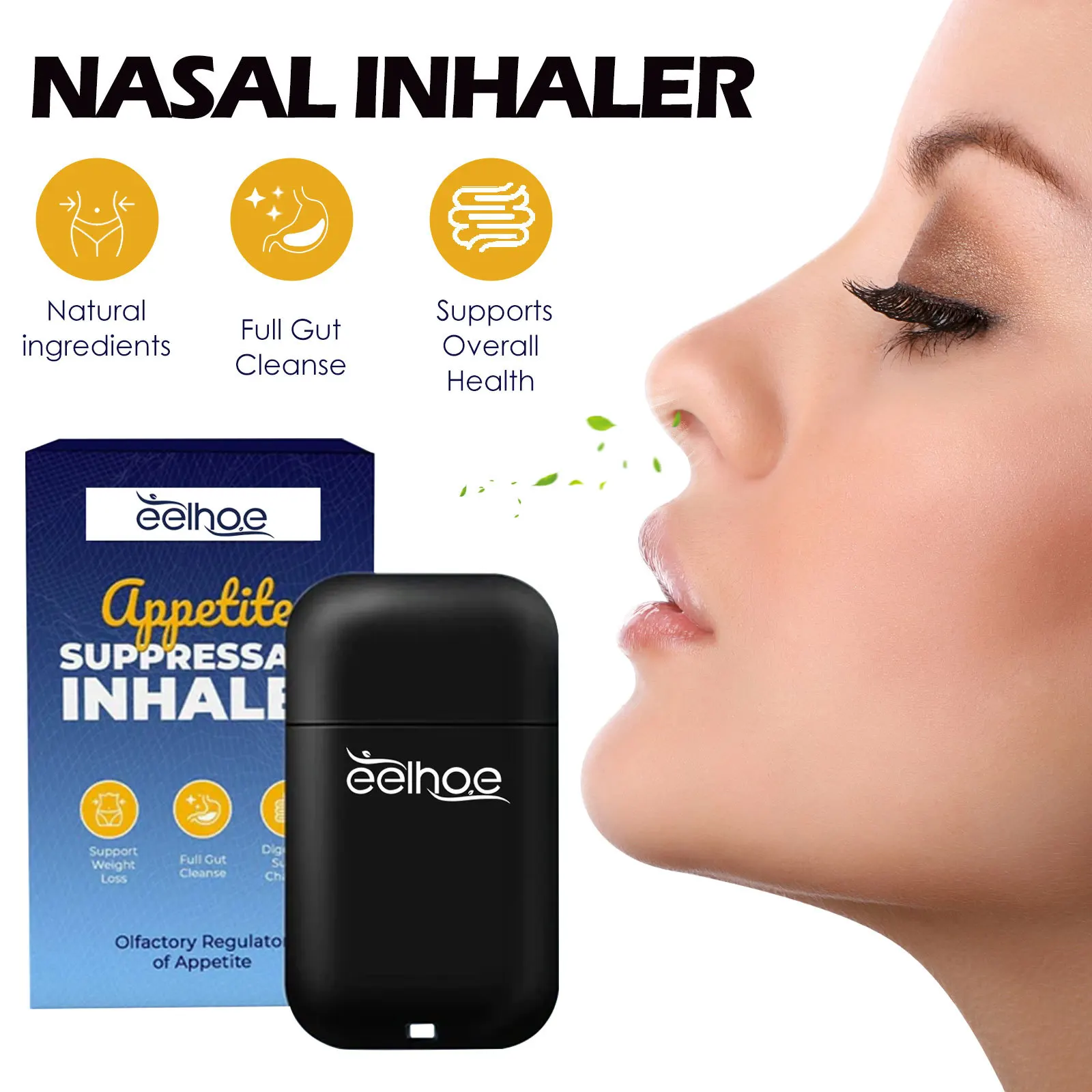 Slimming Nasal Inhaler Suppress Appetite Control Hunger Promote Fat Burning Managing Weight Loss Body Shaping Nose Suction Stick