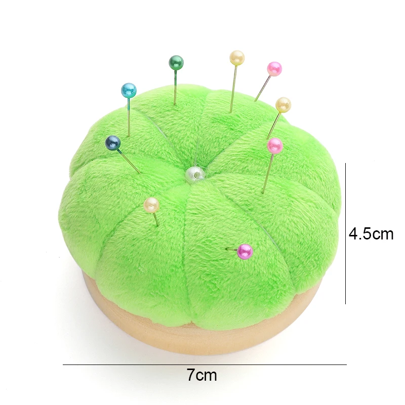 1Pcs Pin Cushions Pumpkin shaped sewing needle pad Pincushions for Sewing with Wristband,Sewing accessory For DIY Craft