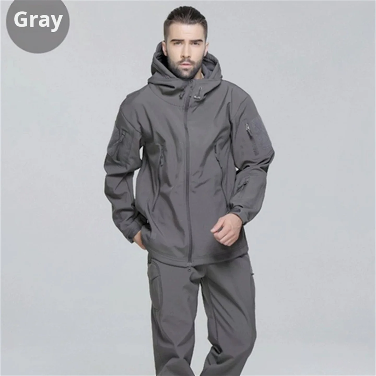 Men Women's Camouflage Hunting Uniform TAD Soft Shell Jacket Pants Winter Outdoor Windproof Waterproof Thermal Tactical Suit - view 3