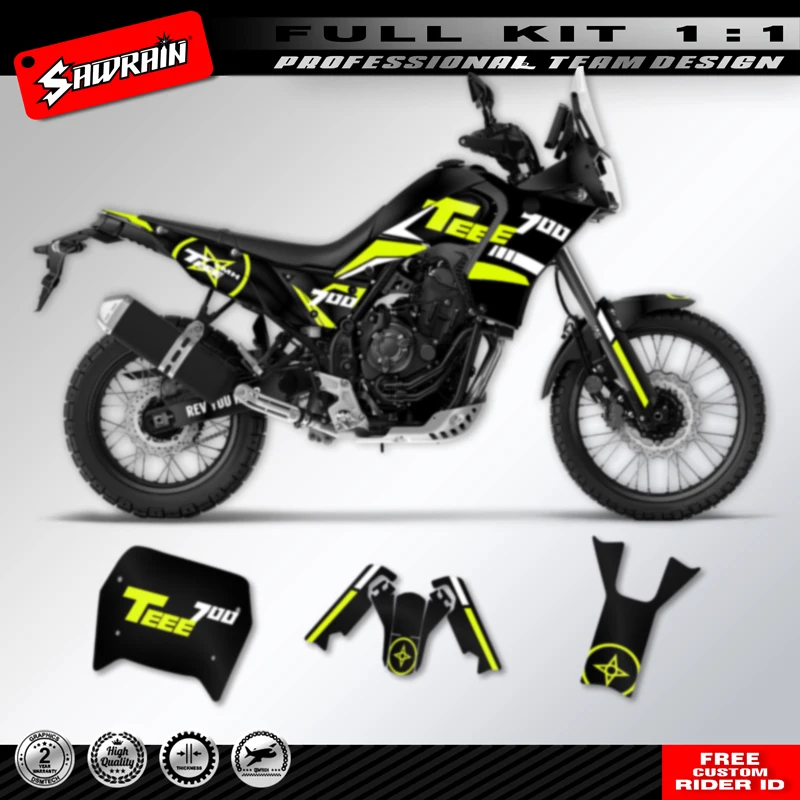 

Sawrain For Yamaha Tenere 700 Motorcycle Fairing Decals Graphics Stickers for Yamaha Tenere700 T700 T7 2018 2019 2020 2021 2022