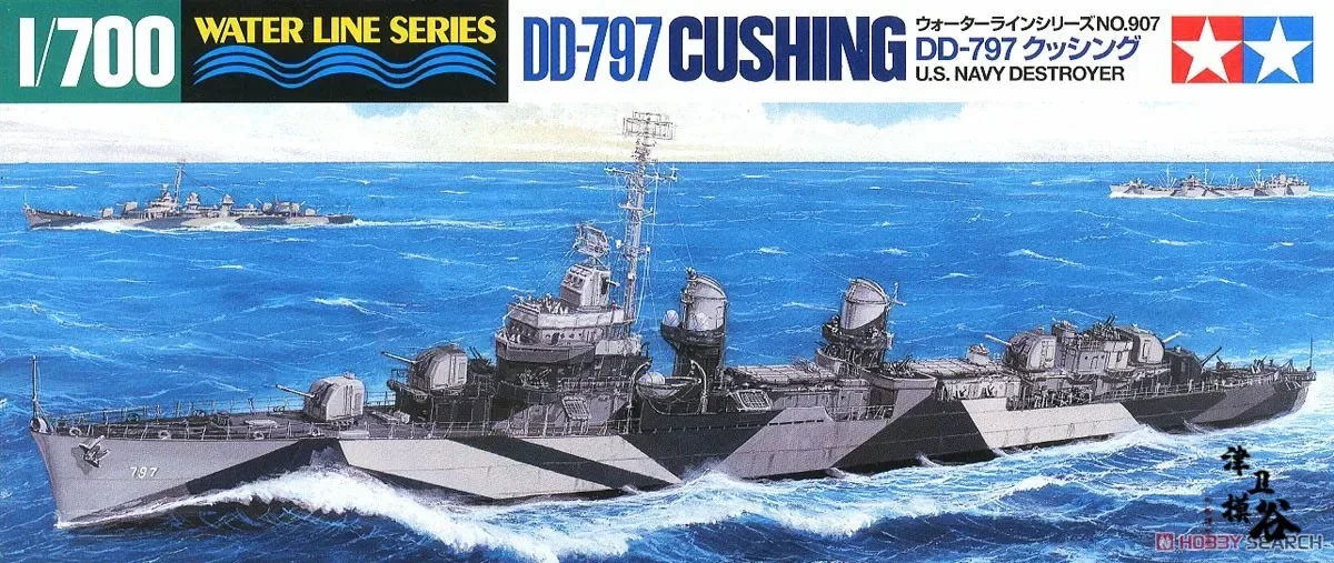 Tamiya 31907 1/700 Model Kit U.S Navy USS Fletcher-Class Destroyer DD797 Cushing