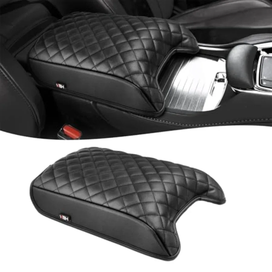 

Center Console Armrest Cover Pad for, Middle Console Lid Protector Accessories, Vinyl Leather Cushioning, Anti-scratch