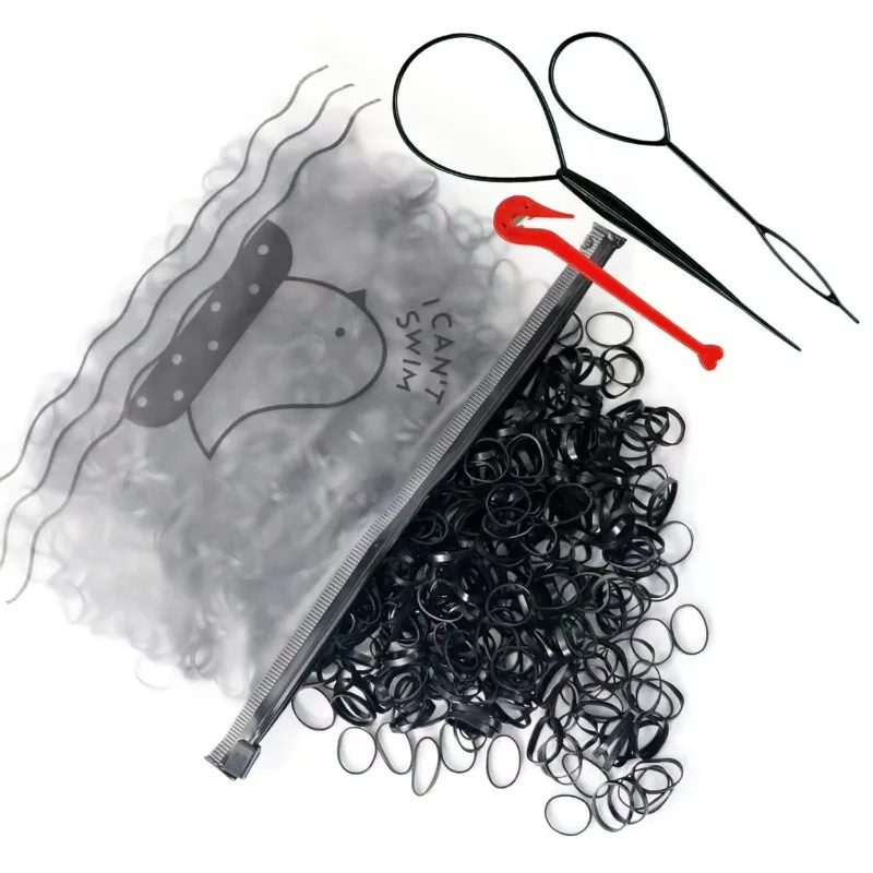 1000Pcs Disposable Rubber Hair Bands Colorful Elastic Ponytail Holders Girls Fashion Accessories