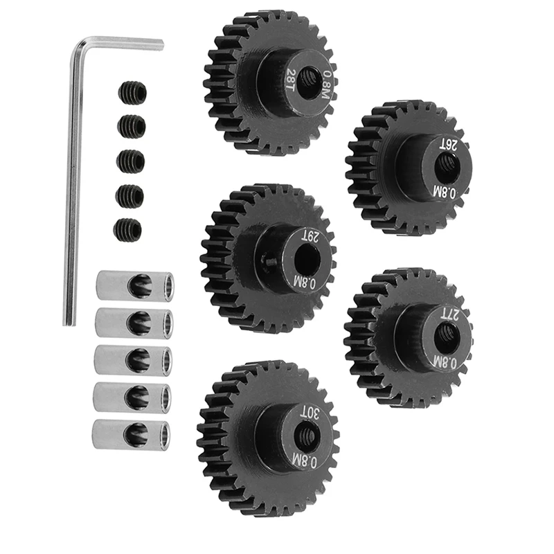 0.8M Motor Gear Set for 1/10 RC Rigs Crawler Axial Capra F9 SCX10 III AR45P Axle Upgrade Parts 26T+27T+28T+29T+30T