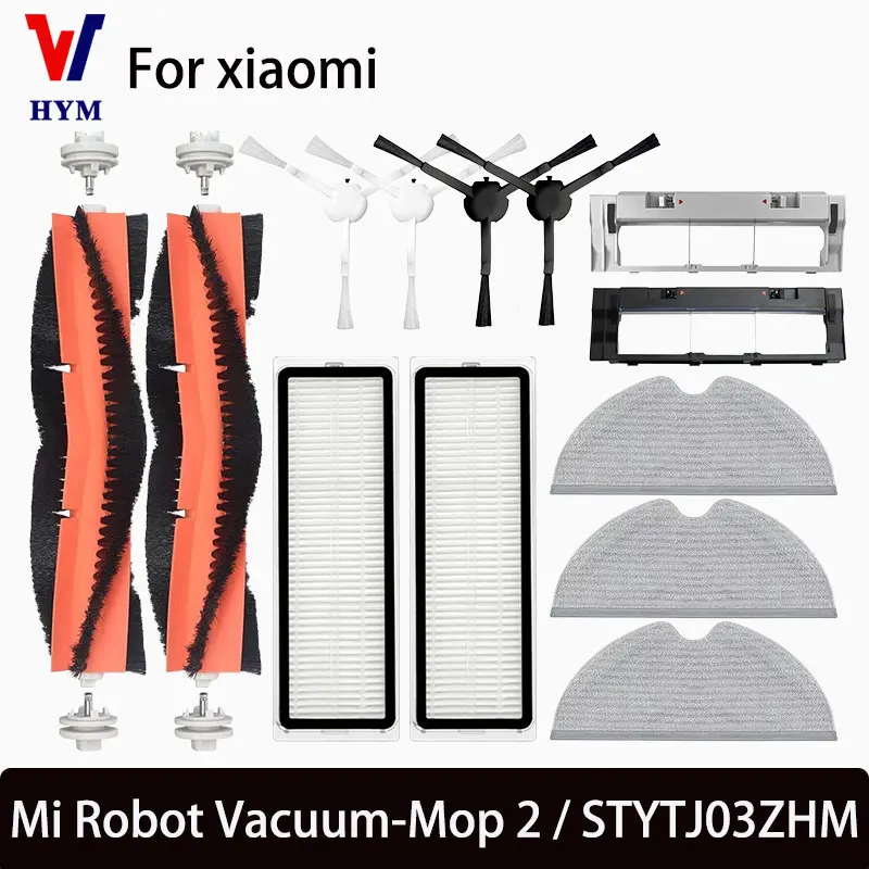 

For Xiaomi Mi Robot Vacuum-Mop 2 STYTJ03ZHM Vacuum Cleaner Accessories Hepa Filter Mop Cloth Main Side Brush Spare Parts