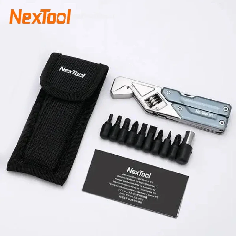 NexTool-llave ligera W2, alicates multiherramienta, llave grande, destornillador multifunción, herramienta múltiple plegable, herramientas de reparación EDC portátiles