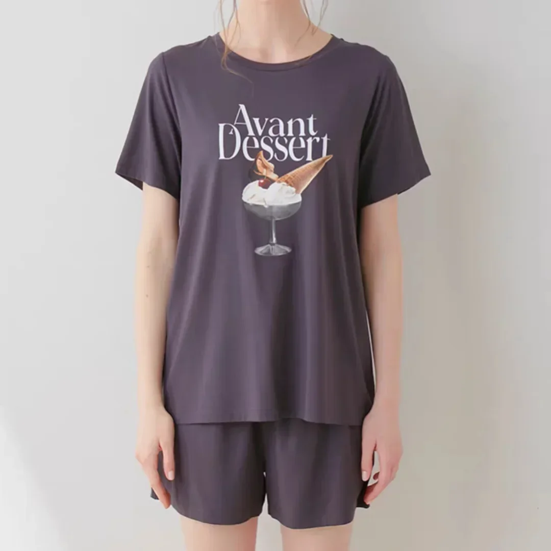 Room Wear Ladies Pajamas Set Sleepwear Loungwear T-shirt, Shorts, Trousers (with tags)