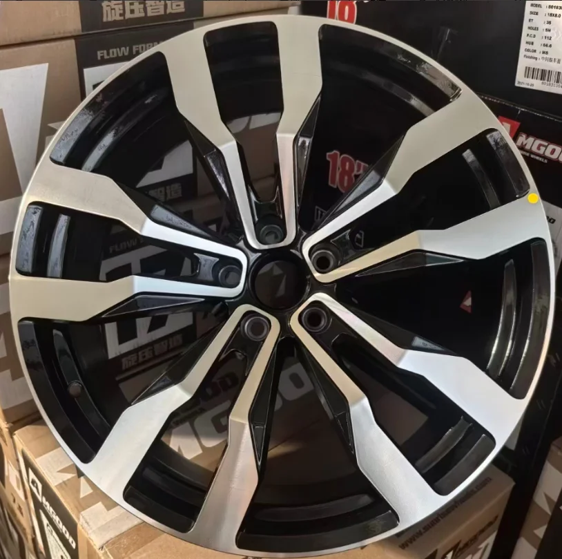 20 Inch 5 Double Spoke Alloy Wheels Rims Machined Face Gloss Black Two Tone 5x112 5x114.3 5x120 Sport OEM Replica Rims For BMW