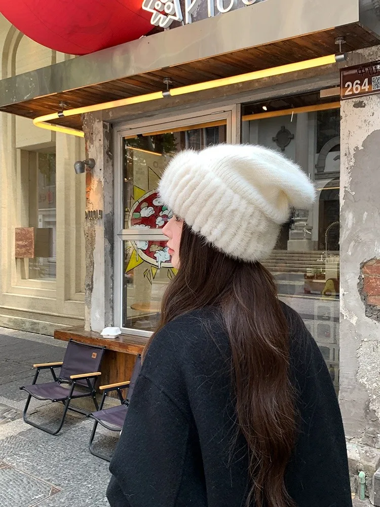 gorro-buet-tejido-de-piel-de-vison-calido-para-invierno-gorro-buet-de-piel-de-conejo-adelgazante-para-la-cara-gorro-informal-para-mujer-con-aliento-alto