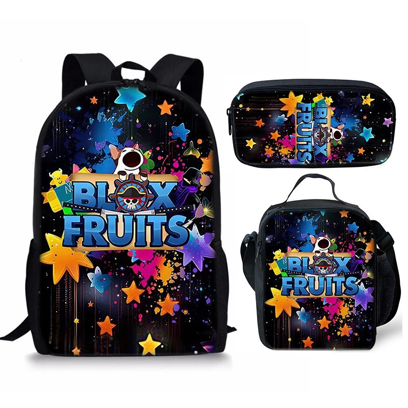 

Детские рюкзаки Blox Fruits, школьные сумки с героями мультфильмов, легкий водонепроницаемый рюкзак для мальчиков и девочек, спортивные игры на открытом воздухе, подарок на вечеринку