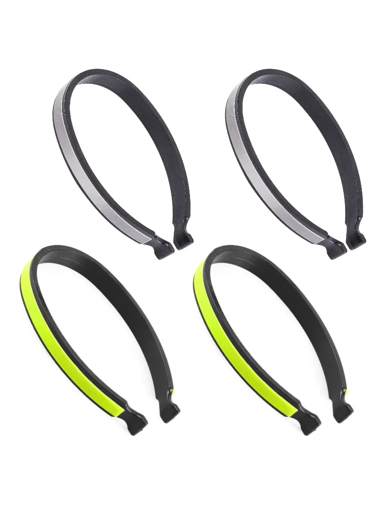 Pair Bicycle Reflective Pants Clip Mountain Bike Riding Equipment Pants Clip Ring with Reflective Label Cycling Pants Ring